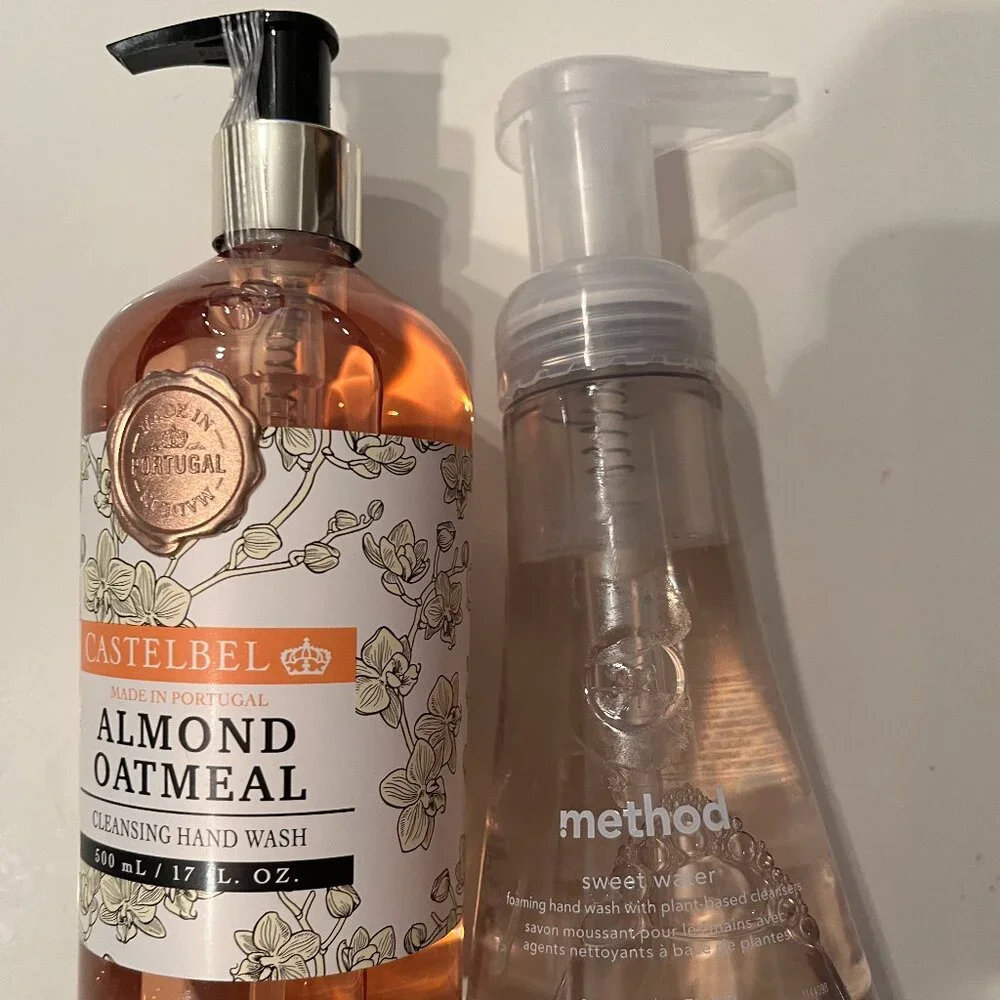 Hand Wash Soaps (Castelbel -‎ Almond and Method - Sweet Water) (h/x)